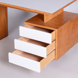 Oak desk by Bohumil Landsman for Umakart Czechia 1950s