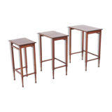 Swedish nesting side tables by Nordiska Kompaniet, 1950