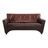 Oxblood leather sofa DeSede DS-72b