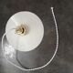Old lampshade suspension opaline white smooth tbe art deco 1940 Ø 26 cm TBE