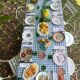 Exceptional set of 15 large mismatched plates.