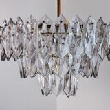 J.T Kalmar chandelier, cut glass, 3 levels, Austria 1970