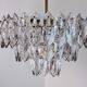 J.T Kalmar chandelier, cut glass, 3 levels, Austria 1970