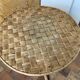 Round table in vintage chestnut