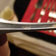 Service has a silver metal dessert SFAM art deco model in beautiful shiny case