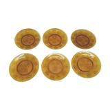 Old vintage Vereco dessert plates lot of 6