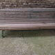 Old bench cast iron base and wooden slats