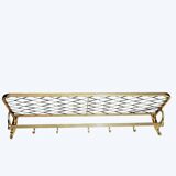 Coat rack in gold aluminum from the 50s and 60s