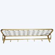 Coat rack in gold aluminum from the 50s and 60s