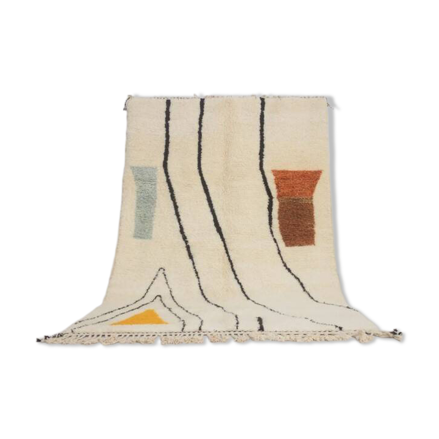 Beni Ouarain Berber rug, nomadic lines, 3*2m.