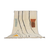 tapis berbère beni ouarain  lignes nomades 3*2m