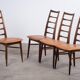 Lis Dining Chairs in Rosewood by Niels Koefoed, Denmark, 1960s, Set of 4