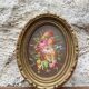 Small vintage flower painting