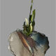 Sculptural Breton brutalist vase