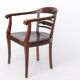Vintage 1930s Wooden Armchair | Solid Beech | German Art Deco Chair