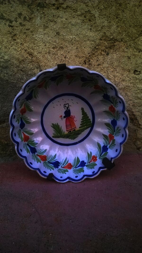 Assiette Quimper vintage