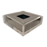 Plexiglas-Steel Ashtray Guzzini 1970