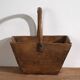 Antique solid wood basket (c.1900) #55