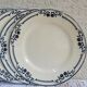 Set of 4 dessert plates Salins Model Saussure A.B. Terre de Fer