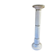 Column, pedestal in alabaster and bronze with antique inspiration.