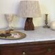 Vintage lamp in solid wood