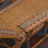 Rattan chaise longue 1920
