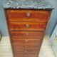 Eighteenth-century wooden veneer chest of drawers