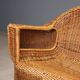 Vintage wicker and bamboo sofa, Italian design, 1950s-1960s.