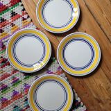 Set of 4 ceramic dessert plates