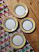 Set of 4 ceramic dessert plates