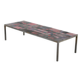 Table basse en carreaux de céramique par Pia Manu, Belgique années 1960