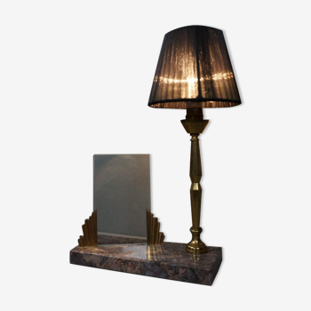 Lampe de table classique avec cadre photo