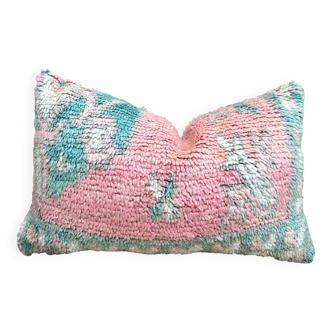 Magnifique coussin Kilim berbère vintage du Maroc