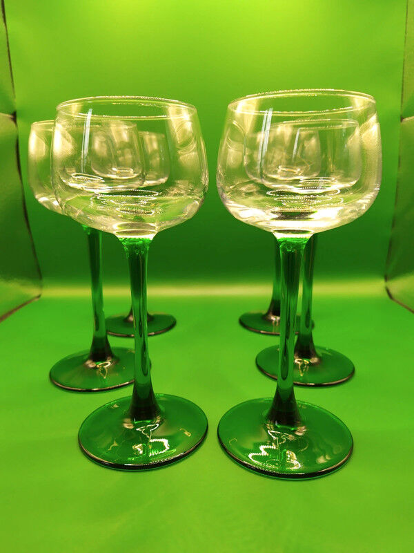 6 verres alsaciens à vin blanc