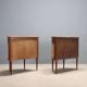 Antique demi-lune buffets in neoclassical style in mahogany from the 20th century.