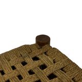 Vintage Stool Danish Papercord Rope small Stool Mid Century