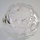 Mid-century crystal ball vase