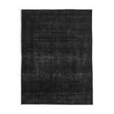 Hand-Knotted Oriental Overdyed 300 cm x 400 cm Black Wool Carpet