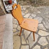 Chaise brutaliste vintage