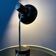 Vintage brown metal table lamp