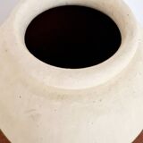 Matte cream clay vase