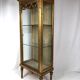 Louis XVI style showcase in wood and gilded stucco, circa 1900