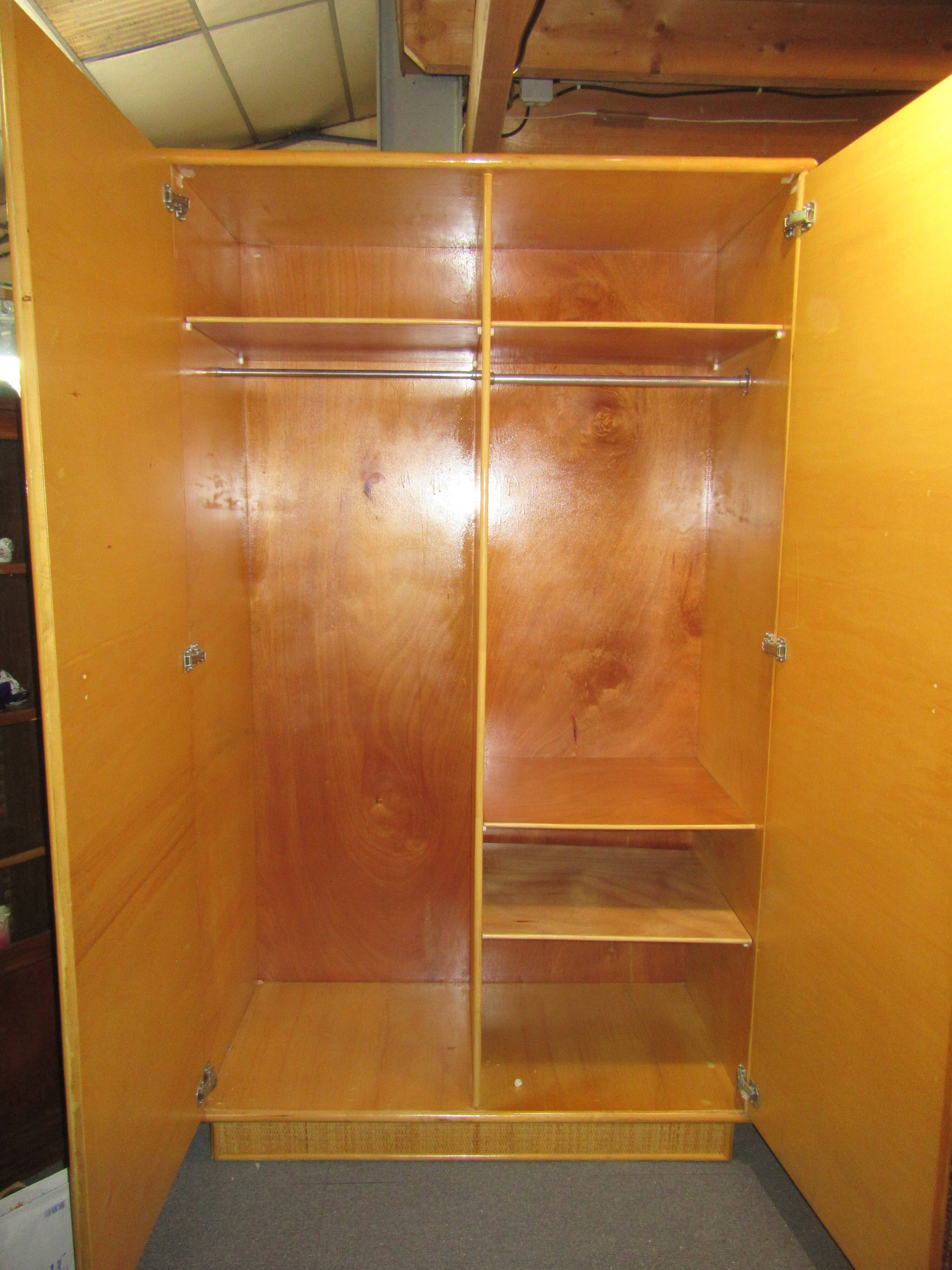 Rattan cabinet and vintage bamboo