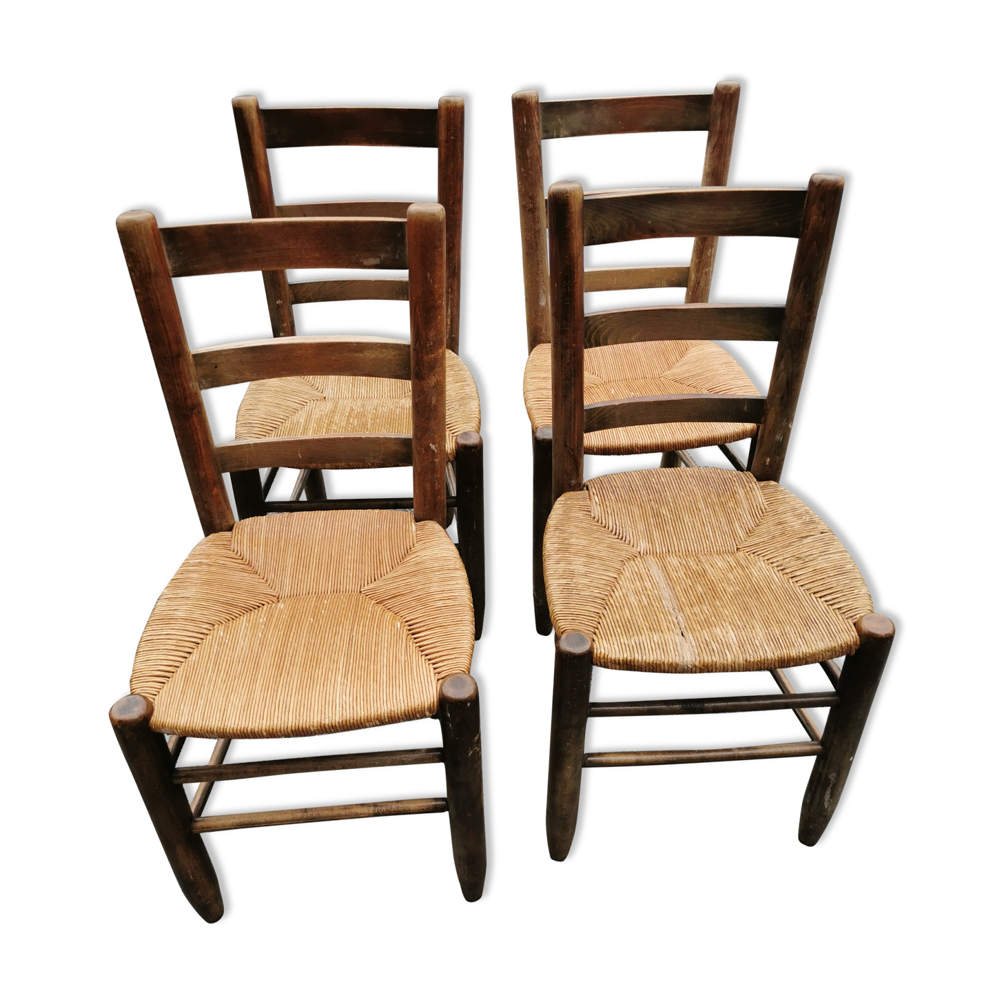 Series of 4 cottage chairs