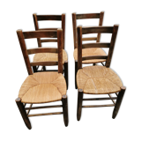 Series of 4 cottage chairs