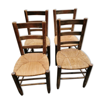 Série de 4 chaises de chalet