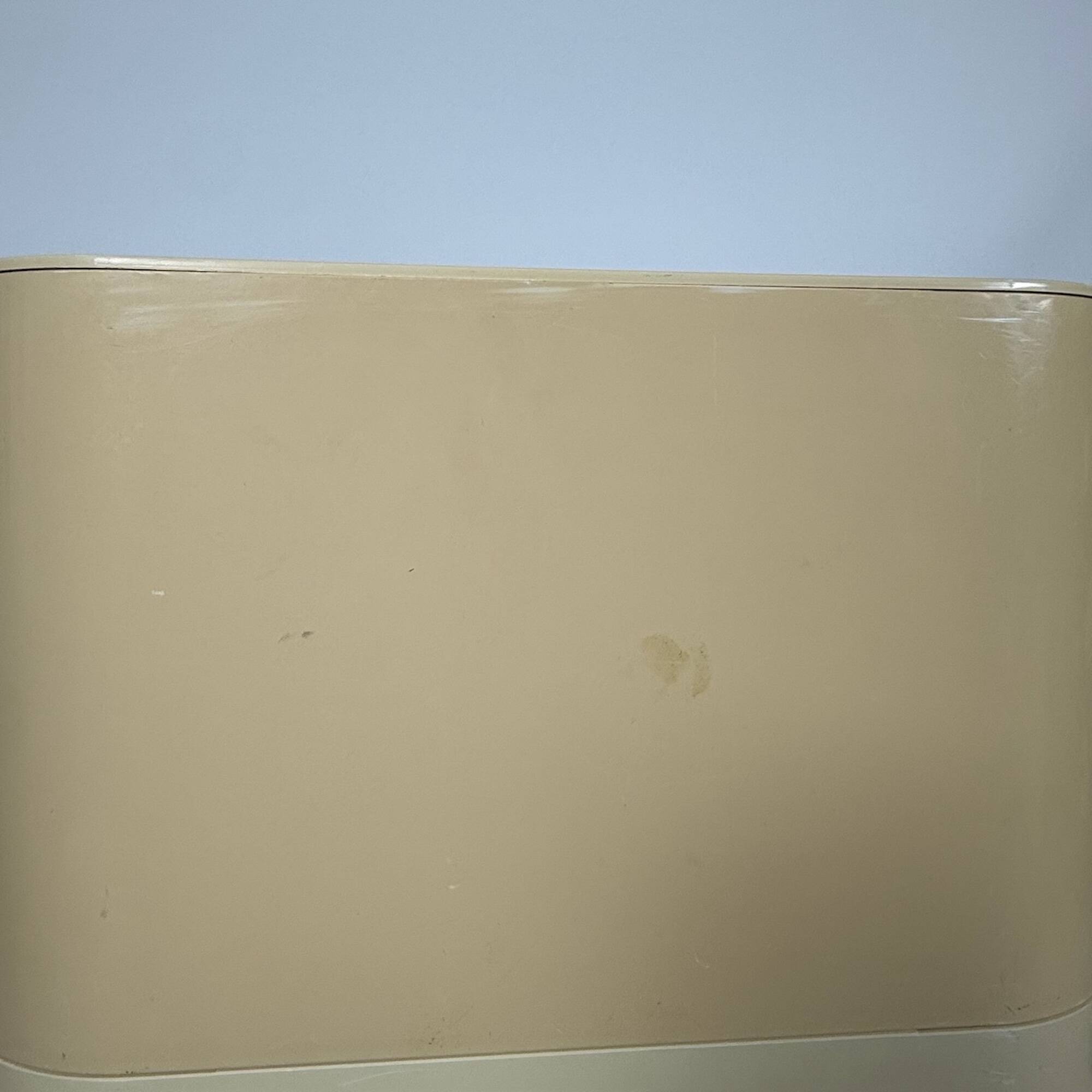 Cream Kartell Componibili Storage with Three Modules, Italian Vintage 1960s