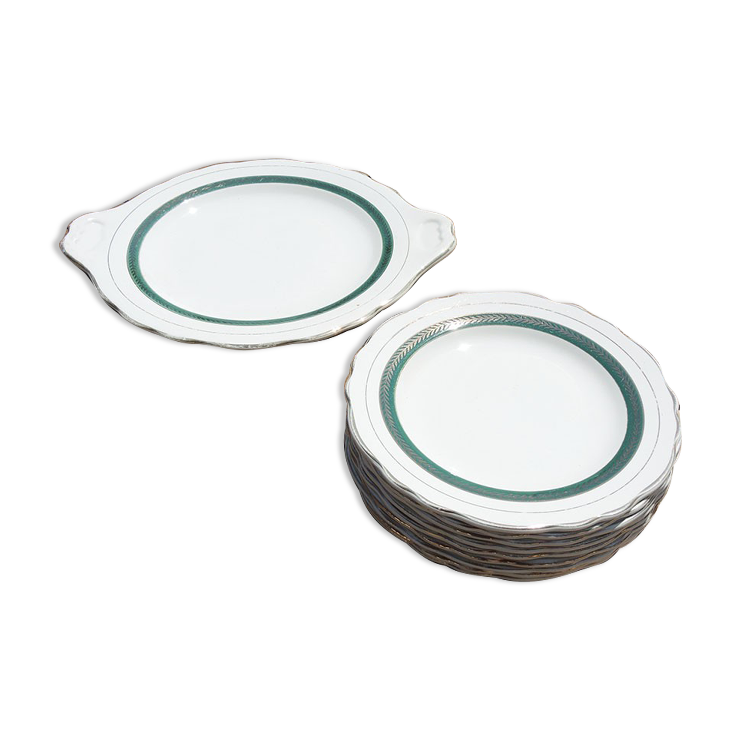 Former salins ceramic cheese service