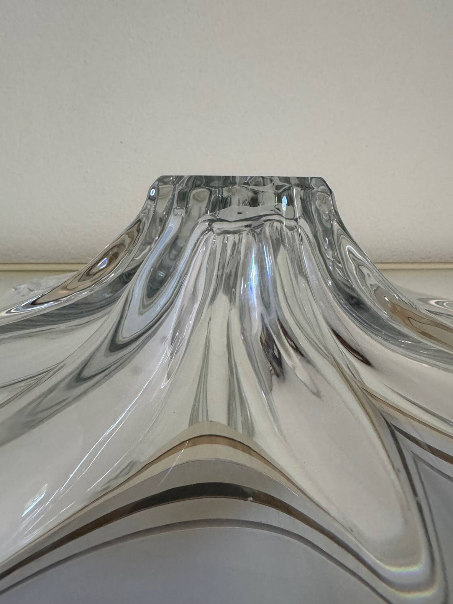 Coupe étoile en cristal de Vannes, années 60