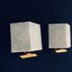 French Flush Mounted Wall Lamp Set, 1960s, Set of 2